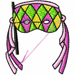 Masks Embroidery Design 2